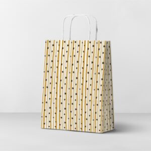 Подарочный пакет с кручеными ручками 260x150x360 "Fantasy" белый