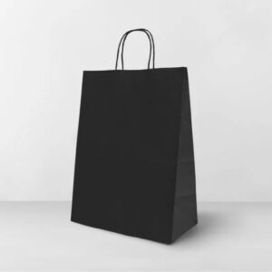 Подарочный пакет с кручеными ручками 350x150x450 "Черный"