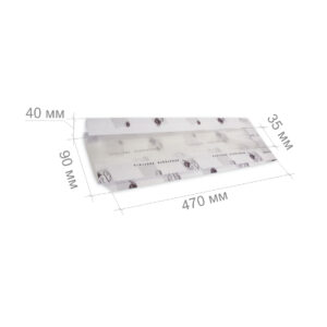 Пакет с окном 470х90(35)х40 белый с типовой печатью